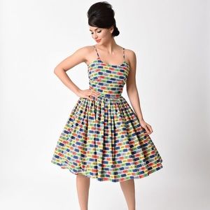 Bernie Dexter - Ticket to Ride - retro swing pin up dress NWOT